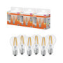 Pack de 3 Ampoules LED Osram Étoile Filament A60 2700K E27