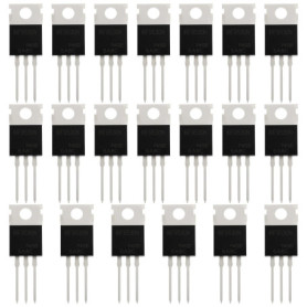 ECSiNG Lot de 20 Transistors TO220AB IRF9530N - 100V 12A pour Circuits Analogiques et Numériques