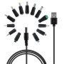 Câble de Charge Universel Tolesum USB vers DC 5V avec 13 Adaptateurs