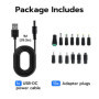 Câble de Charge Universel Tolesum USB vers DC 5V avec 13 Adaptateurs