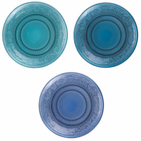 Lot de 6 Assiettes à Pain en Verre Imperial Ocean - Villa d'Este Home Tivoli