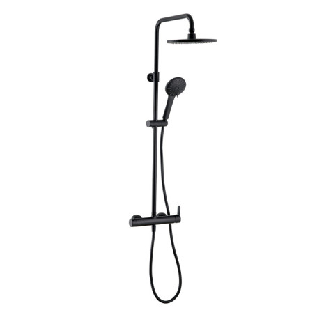 Colonne de Douche Wirquin Black Roma Touch avec Mitigeur Mécanique - 5 Jets