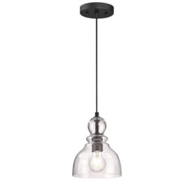 Suspension Vintage en Verre Bronze Huilé - Westinghouse