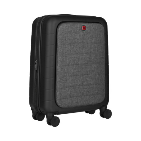 WENGER Syntry Bagage Cabine à Roulettes pour Ordinateur Portable 14" et Tablette 10" - Noir/Gris