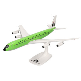 Miniature Avion Braniff International Boeing 707-320 à l'Échelle 1:144 avec Support