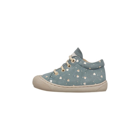 Chaussures Premiers Pas en Suède Vert pour Enfants - Naturino
