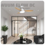 Ventilateur de Plafond WUUM FLOW DC avec Éclairage LED 24W et Télécommande