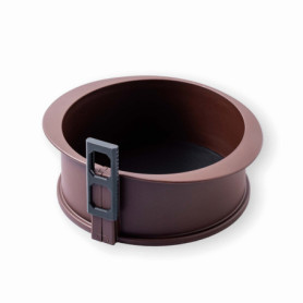 Moule Rond Démontable en Silicone Alimentaire avec Base en Verre - Ø 20 cm