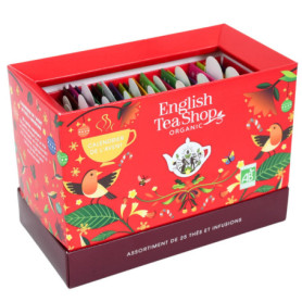 Calendrier de l'Avent Thé Bio 2025 - English Tea Shop en Coffret Rouge