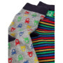 Chaussettes Multicolores pour Enfants - 2 Paires en Coton