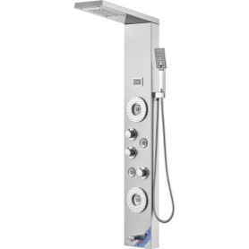 Système de Douche VEVOR avec Panneau LED et 6 Modes de Pulvérisation