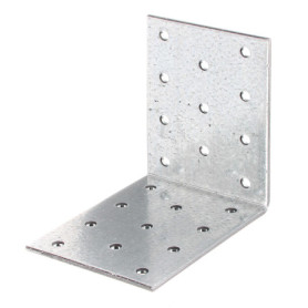 Équerre de Panneau Perforé Alberts - Kit de 50 Pièces en Acier Galvanisé