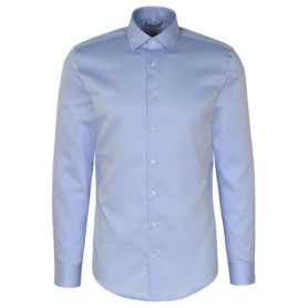 Chemise d'affaires en coton bleu pour homme - Seidensticker
