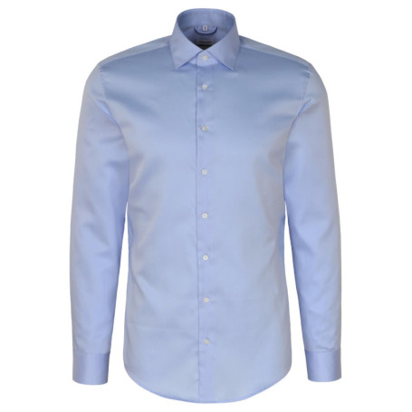 Chemise d'affaires en coton bleu pour homme - Seidensticker
