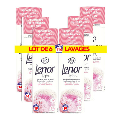Lenor Perles Parfumées Fleurs de Soie et Pivoine - 100 Lavages