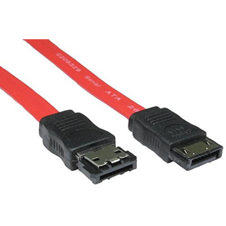 Câble SATA Pro Signal 2 m - Mâle vers eSATA Mâle, Rouge