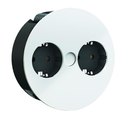 Bachmann Twist - Bloc de Prises Compact Noir/Blanc 2m