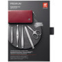 Kit de Manucure ZWILLING 5 pièces en Cuir Rouge - Soin des Ongles et Pédicure