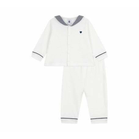 Pyjama 2 pièces bébé Petit Bateau avec col marin