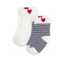 Lot de 2 Chaussettes Bébé en Coton Brodé - Petit Bateau