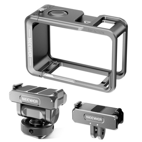 Cage de Caméra d'Action NEEWER pour DJI Osmo Action 5 Pro/4/3 avec Support Magnétique
