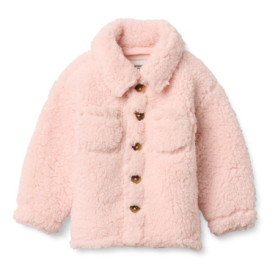 Veste Surchemise Sherpa Mixte Bébé - Rose Clair - 12 mois