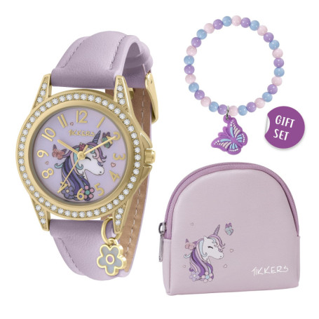 Montre Licorne Fantaisie Tikkers pour Enfants avec Bracelet Rembourré