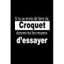 Carnet de Croquet Motivant - Bloc Notes Ligné de 120 Pages