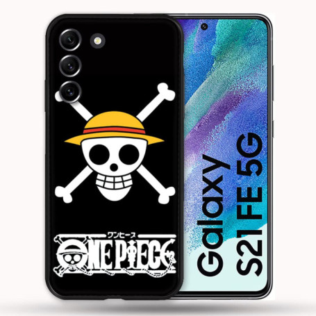 Coque Manga One Piece Tête de Mort pour Samsung Galaxy S21 FE