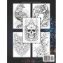 Livre de Coloriage Tatouages pour Adultes - 50 Dessins Variés et Relaxants