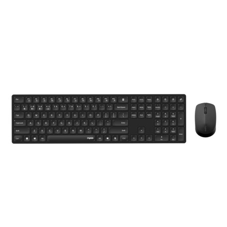 Rapoo Kit Clavier et Souris Sans Fil Bluetooth - Noir
