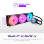 NZXT Kraken Core 360 RGB - Refroidisseur liquide AIO CPU - Radiateur 360 mm - Ventilateur monobloc 360 mm - Compatible AMD® AM5/