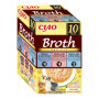 INABA Ciao Broth Friandises pour Chats - Pâtée Riche en Protéines et Faible en Calories