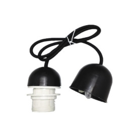 Kit de Douilles E27 avec Câble Noir de 1 mètre