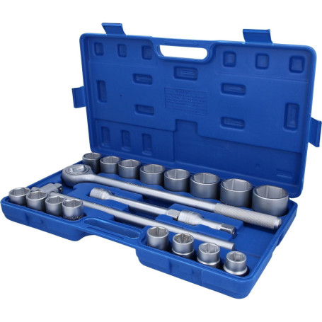 Jeu de clés à douille 3/4" BRILLIANT TOOLS - 20 pièces avec cliquet robuste