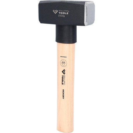 Marteau BRILLIANT TOOLS en Hickory 2000g - Outil de qualité professionnelle