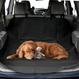 Tapis de coffre de voiture imperméable avec rabat pare-chocs - Ajustement universel