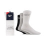 Lot de 3 Chaussettes Hautes Reebok Confortables pour Homme et Femme - Coton Respirant