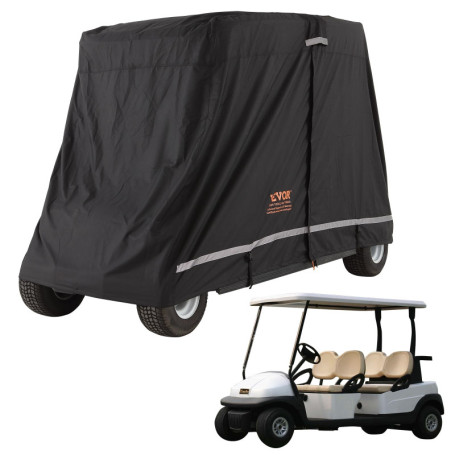 Housse Imperméable pour Voiturette de Golf 4 Places - Protection Solaire et Anti-Poussière