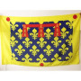 Drapeau du Pas-de-Calais 150x90 cm en Polyester avec Fourreau et Cordelette