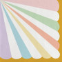 Lot de 20 serviettes en papier pastel pour fêtes et anniversaires