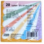 Lot de 20 serviettes en papier pastel pour fêtes et anniversaires
