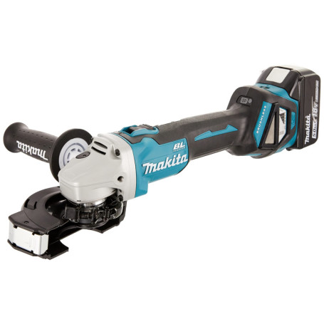 Meuleuse d'angle sans fil Makita 18V Ø125 mm avec 2 batteries 5,0 Ah