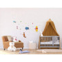 Autocollant Mural Disney Winnie l'Ourson - Multicolore 30x30 cm