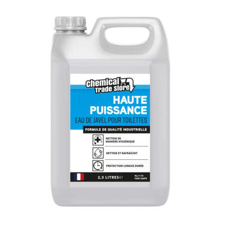Eau de Javel Épaisse pour Toilettes - Nettoyant Puissant 2,5L