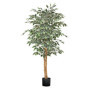 Arbre Artificiel VEVOR 1,5 m avec Pot Noir - Ficus Réaliste pour Décoration Intérieure