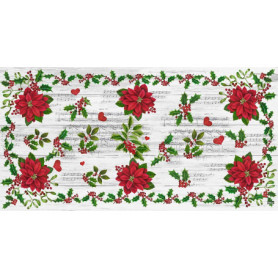 Tapis Vinyle Rectangulaire Floral 40 x 78 cm - Antidérapant et Résistant