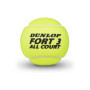 Pack de 9 balles DUNLOP Fort All Court - Idéal pour les adultes