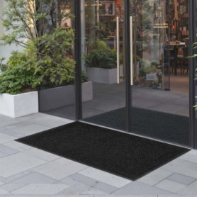 Tapis d'Entrée VEVOR Antidérapant 152x91 cm - Paillasson Élégant Gris