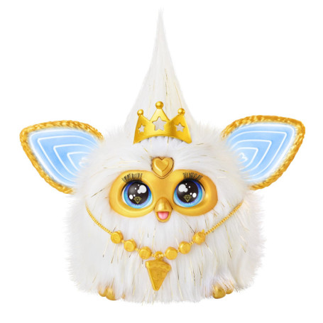 Furby Gold Glam - Jouet interactif en peluche avec accessoires